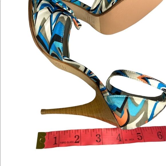 Escada Laurél Ankle Strap Bow Heels Summer - Picture 12 of 13